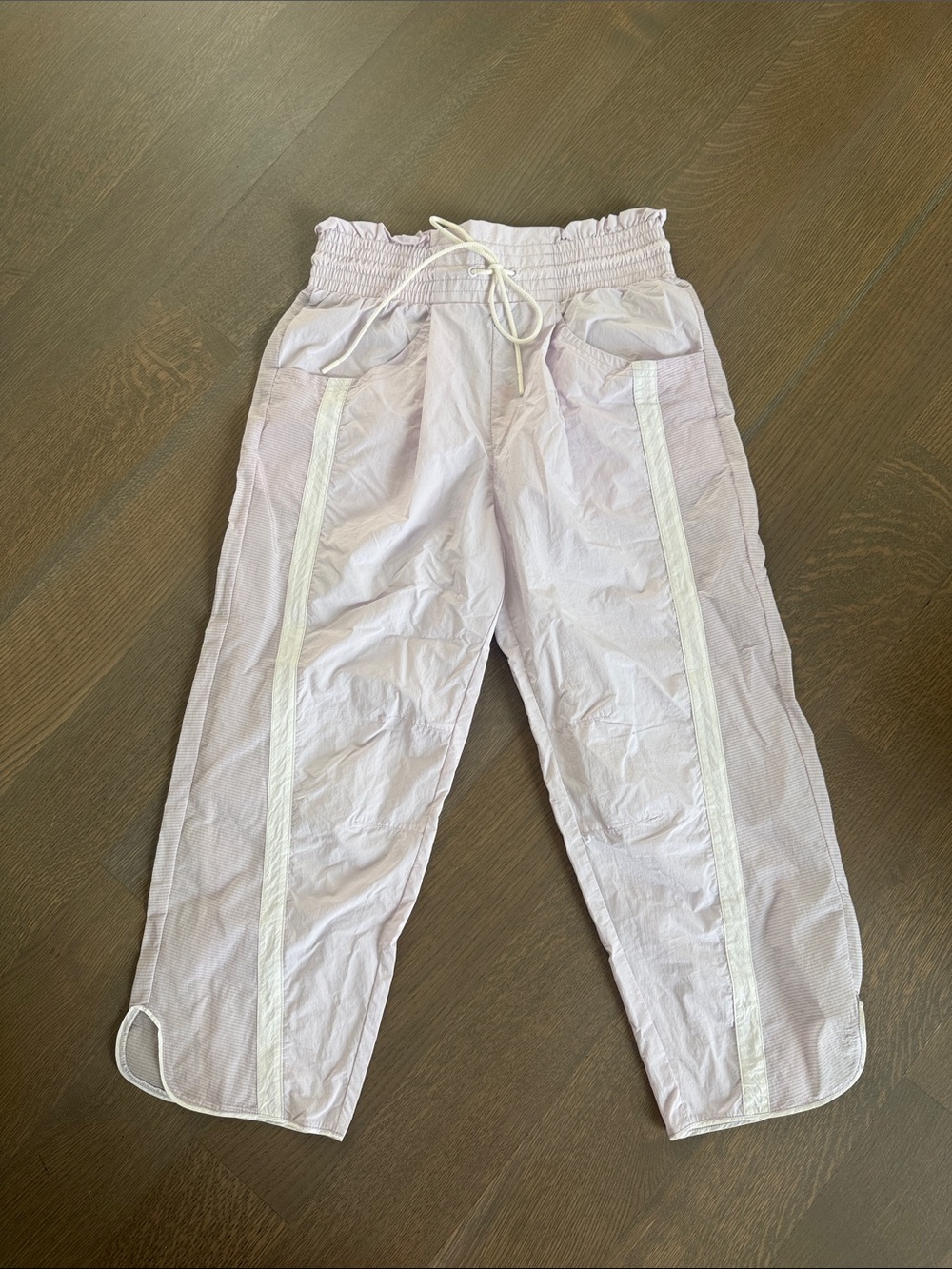Light purple free people track pants